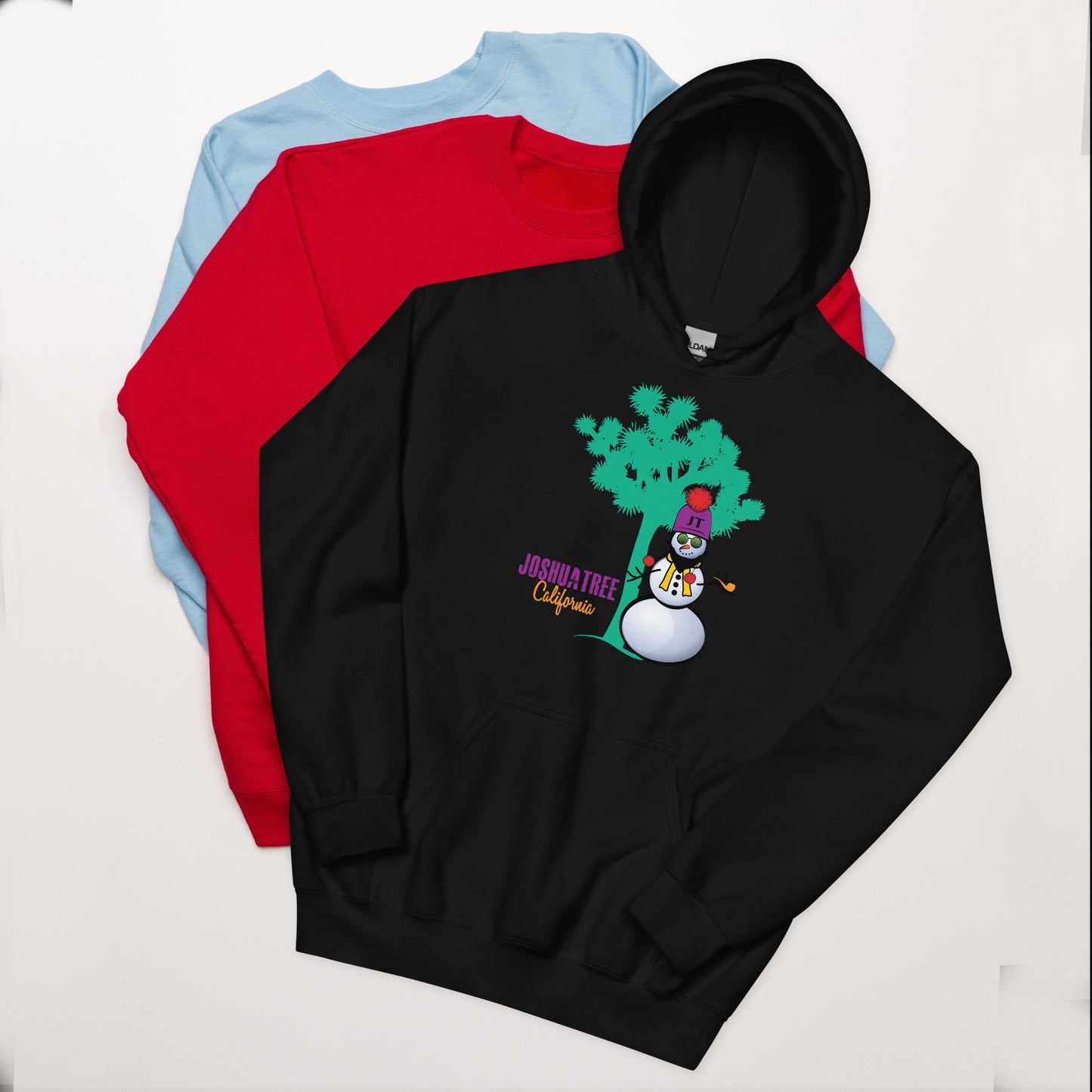 Joshua Tree Snowman Unisex Hoodie (in 6 colors)