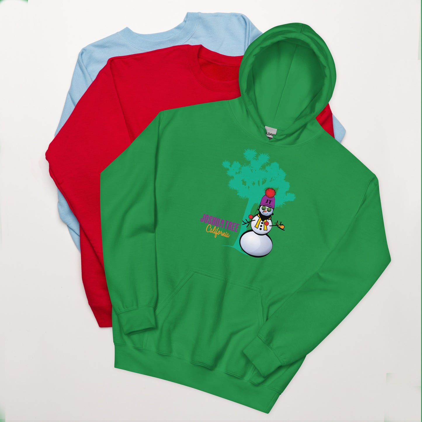 Joshua Tree Snowman Unisex Hoodie (in 6 colors)