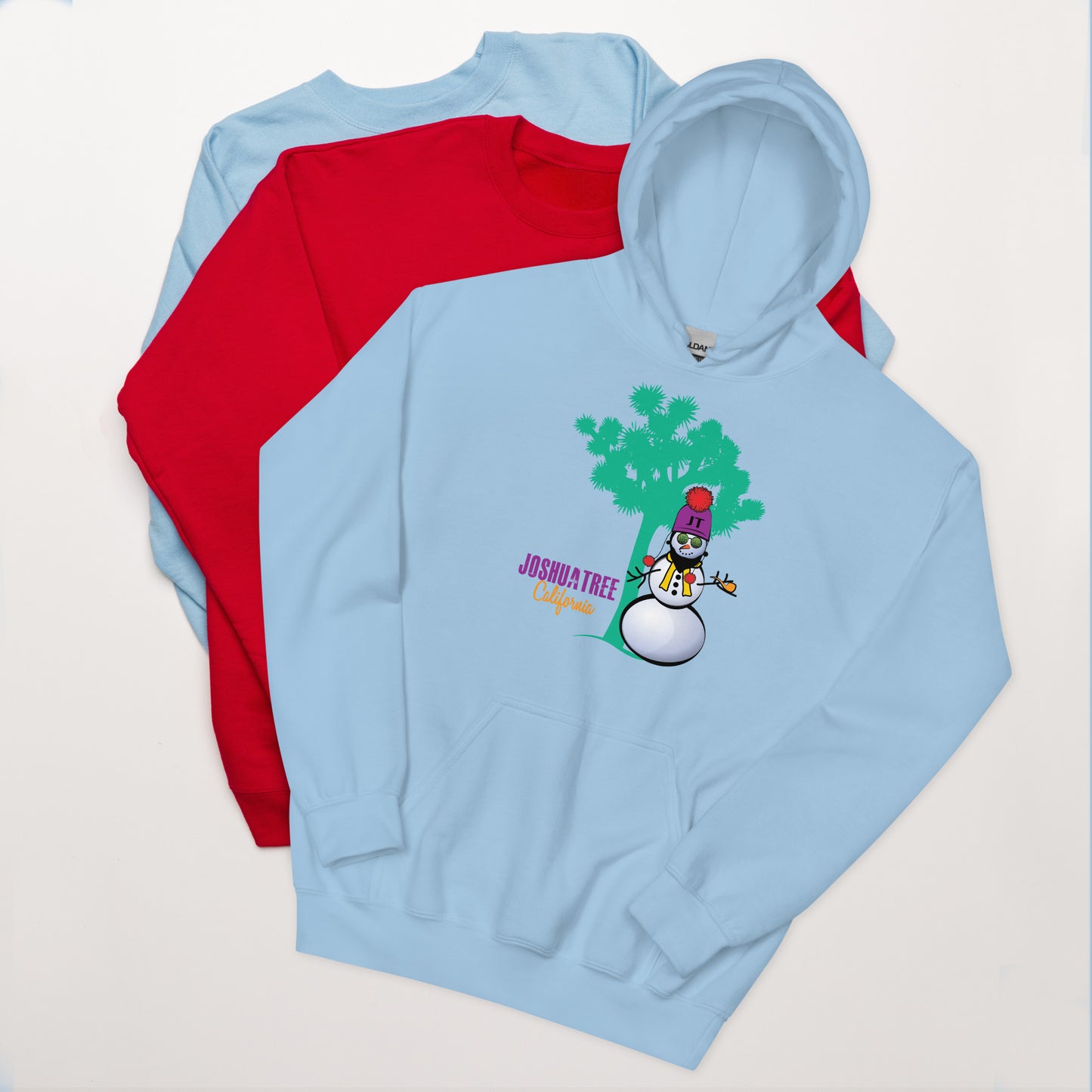 Joshua Tree Snowman Unisex Hoodie (in 6 colors)