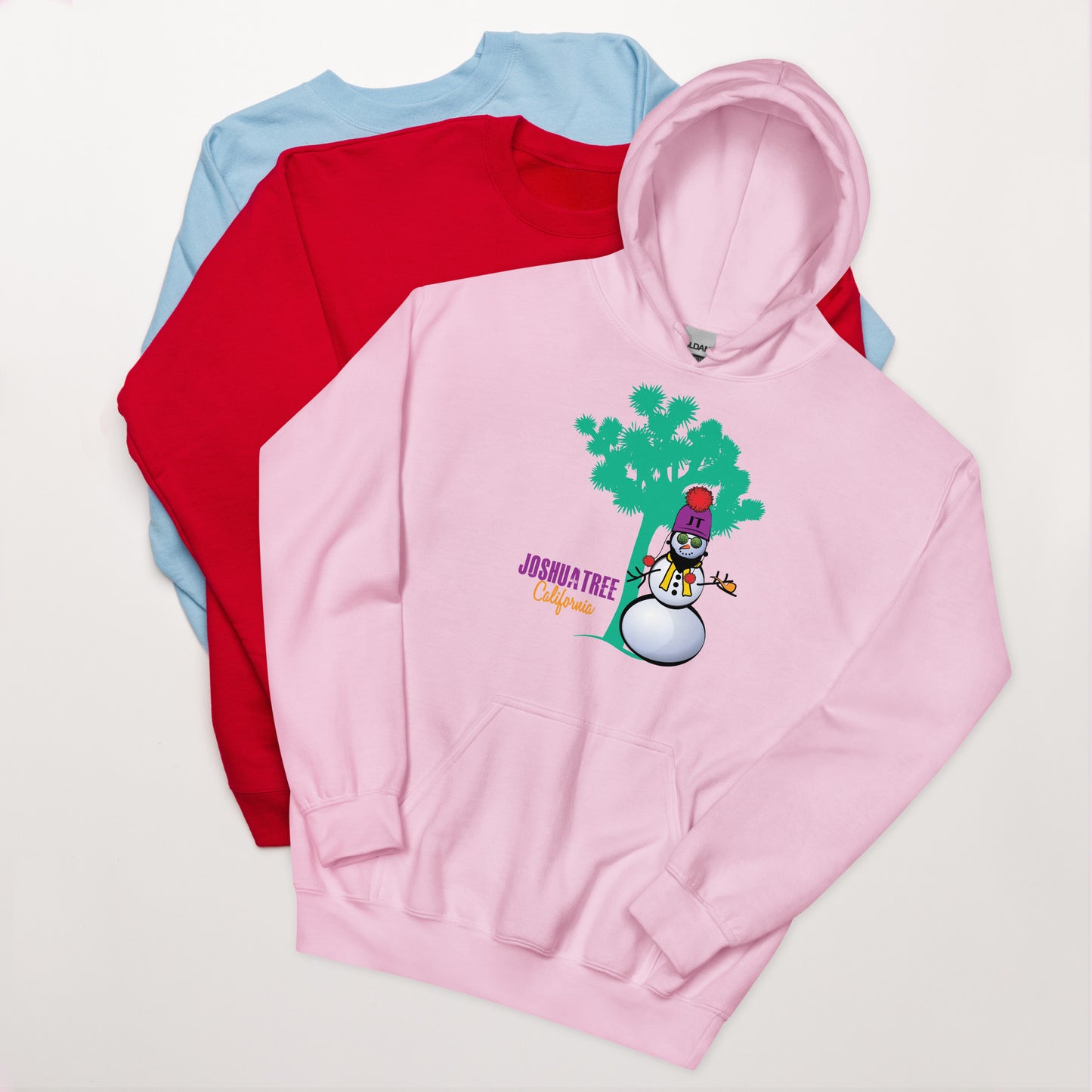 Joshua Tree Snowman Unisex Hoodie (in 6 colors)