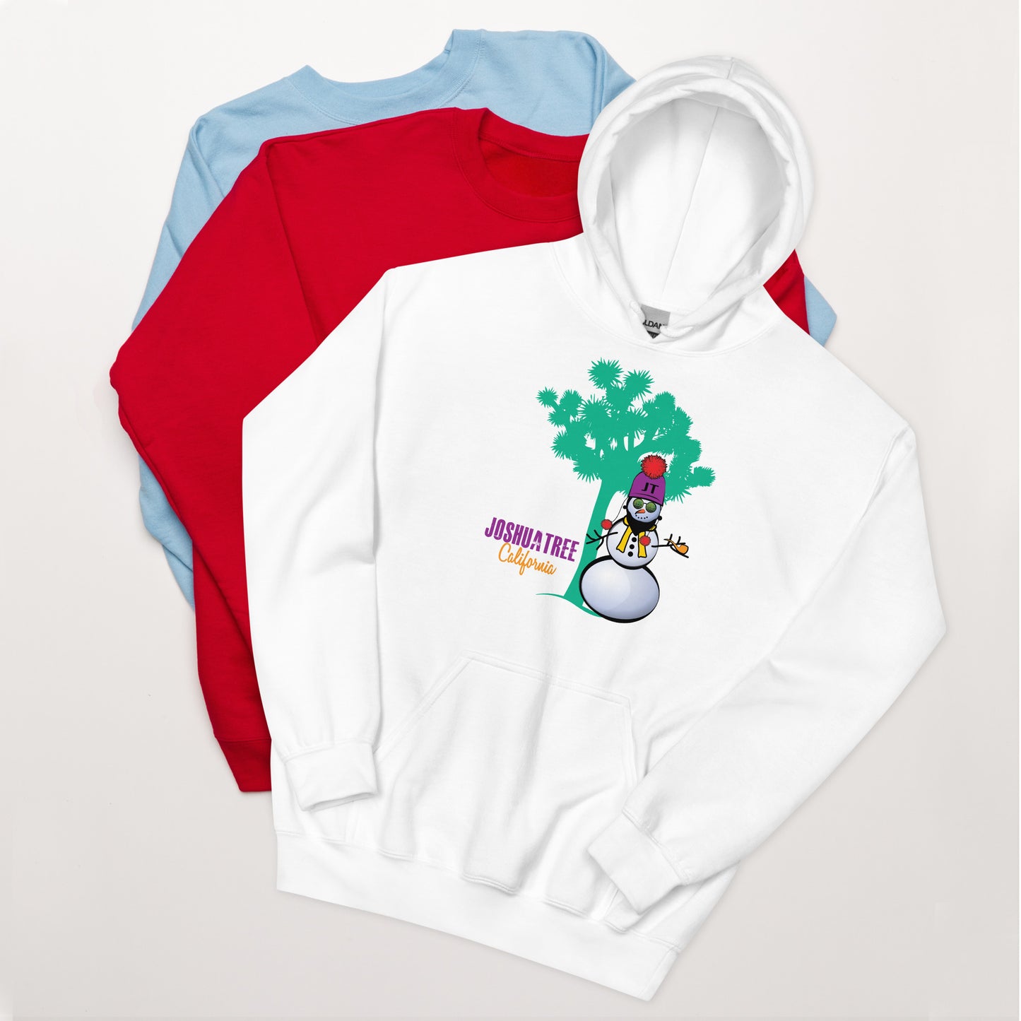 Joshua Tree Snowman Unisex Hoodie (in 6 colors)